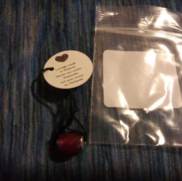 PANDORA,essence LOVE Charm, Fuchsia Red Crystal - Picture 4 of 5